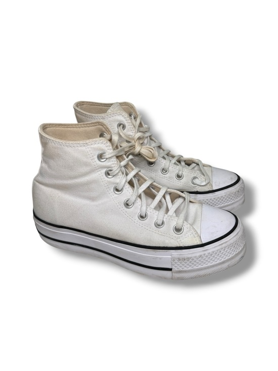 Converse Shoes - Converse Chuck Taylor All Star White Platform Sneakers Size 6.5